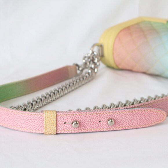 CHANEL Caviar Rainbow Boy Flap Bag Quilted 20 - Picture 10 of 16